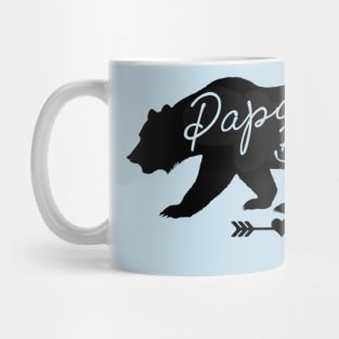 Papa Bear Gift Idea Black Mug